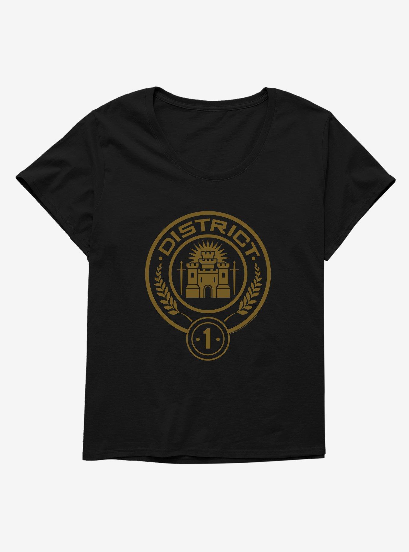 Hunger Games District 1 Logo Girls T-Shirt Plus Size, BLACK, hi-res