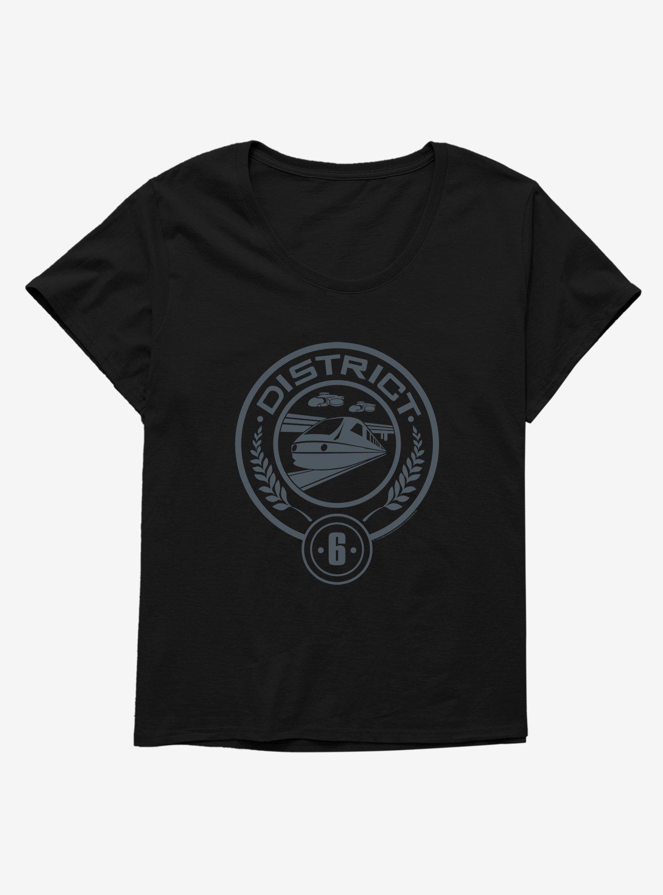 Hunger Games District 6 Logo Girls T-Shirt Plus Size, BLACK, hi-res