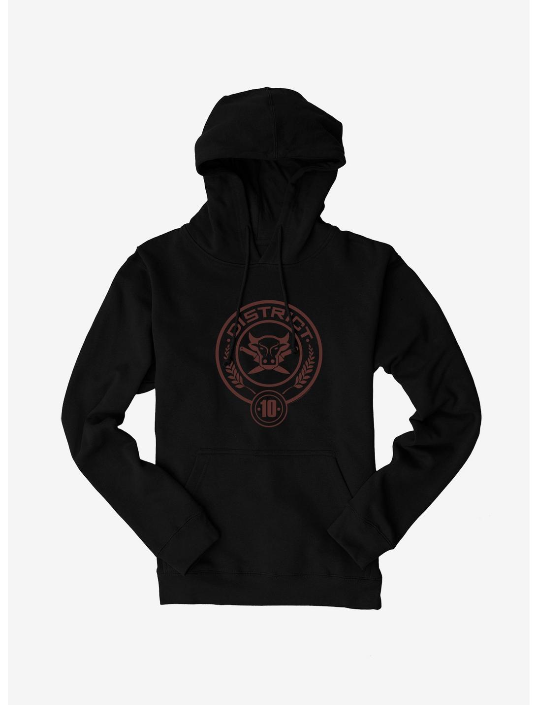 Hunger Games District 10 Logo Hoodie, BLACK, hi-res