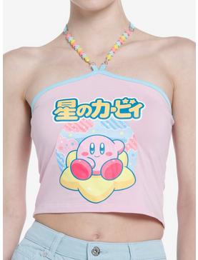 Kirby Pastel Star Bead Girls Crop Halter Tank Top, , hi-res
