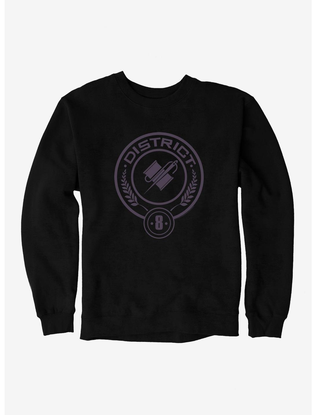 Hunger Games District 8 Logo Sweatshirt, BLACK, hi-res
