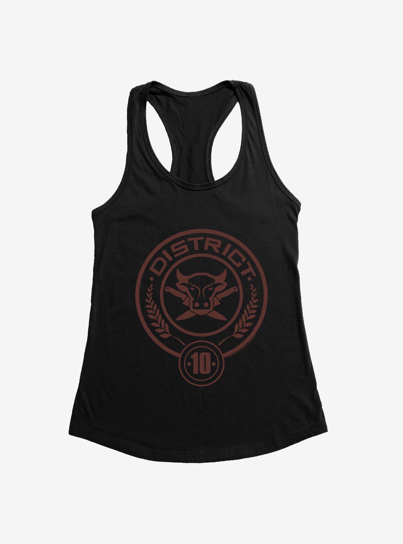 Hunger Games District 10 Logo Girls Tank, BLACK, hi-res