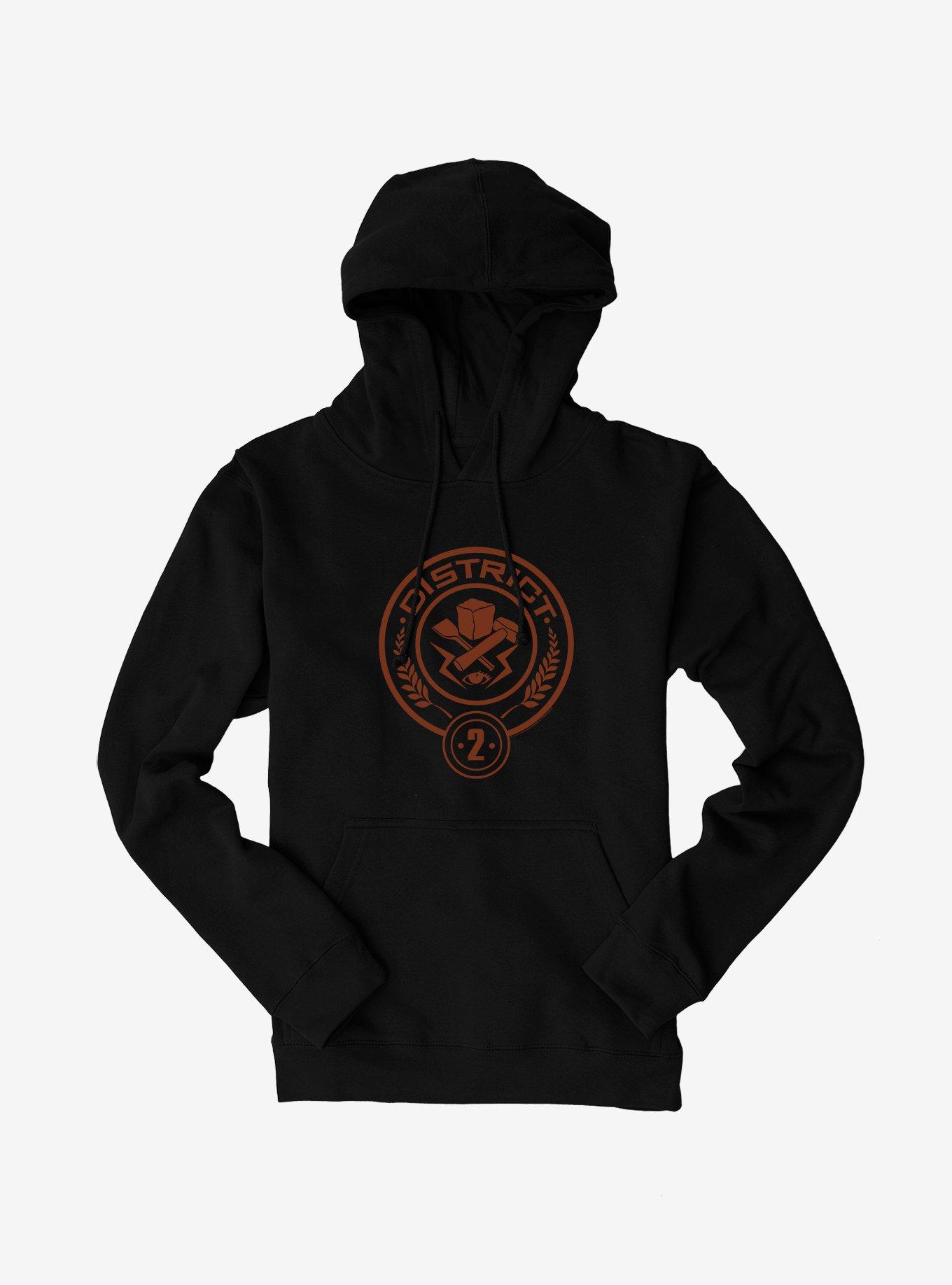 Hunger Games District 2 Logo Hoodie, BLACK, hi-res