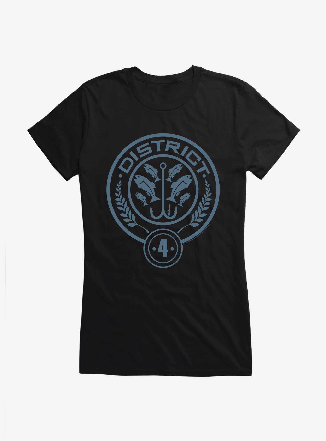 Hunger Games District 4 Logo Girls T-Shirt, , hi-res