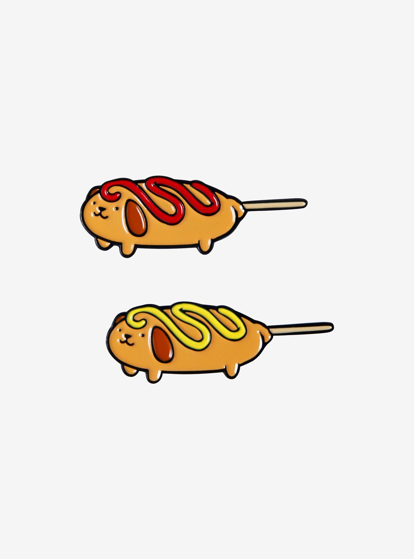 Corn Dogs Enamel Pin Set, , hi-res