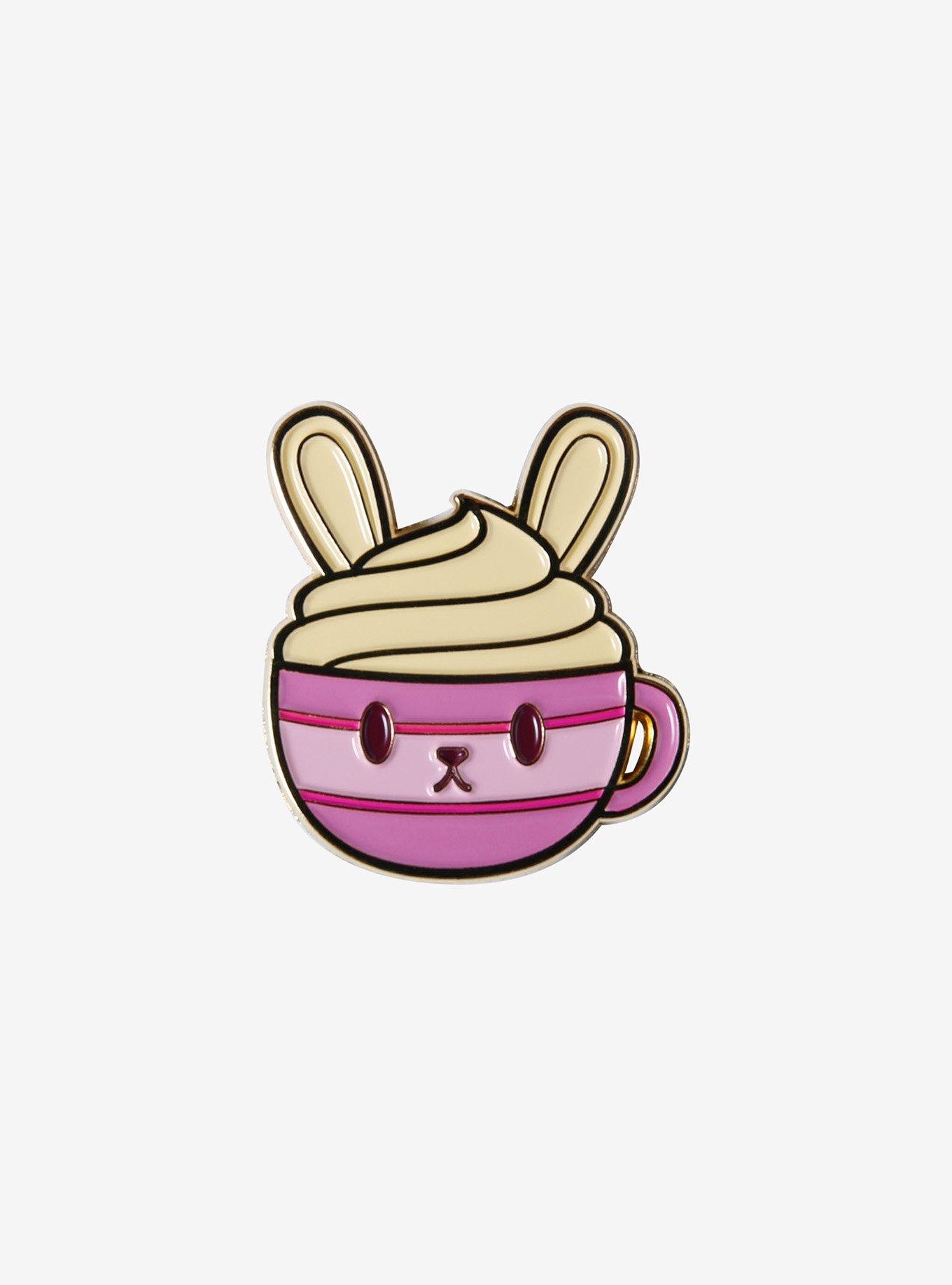 Bunny Latte Enamel Pin, , hi-res