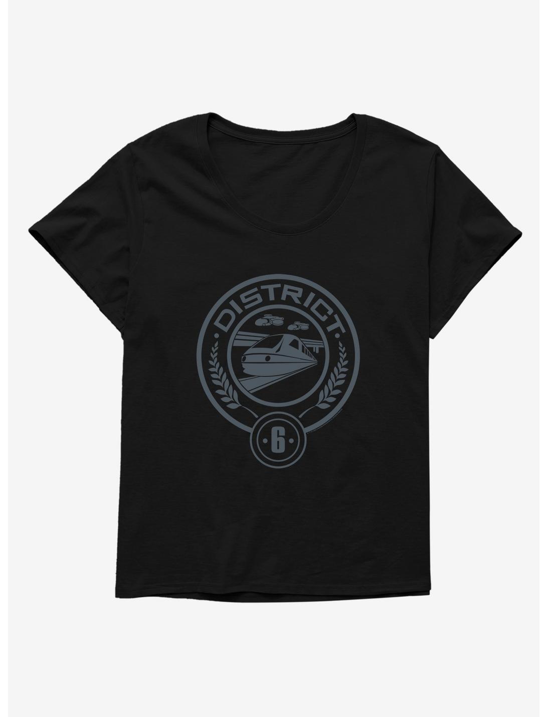 Hunger Games District 6 Logo Womens T-Shirt Plus Size, BLACK, hi-res