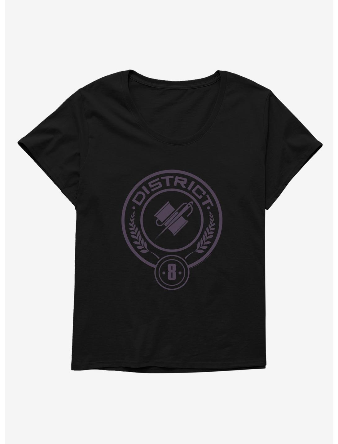 Hunger Games District 8 Logo Womens T-Shirt Plus Size, BLACK, hi-res