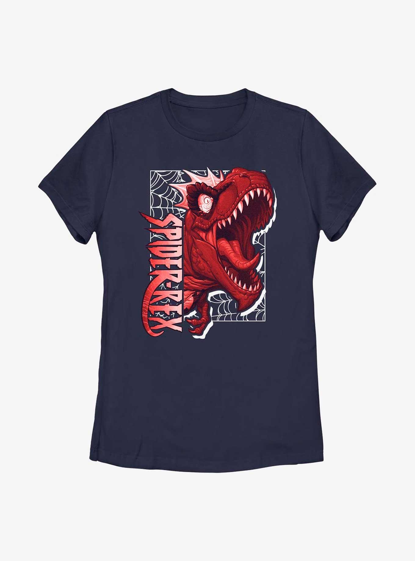 Marvel Spider-Rex Roar Womens T-Shirt, NAVY, hi-res