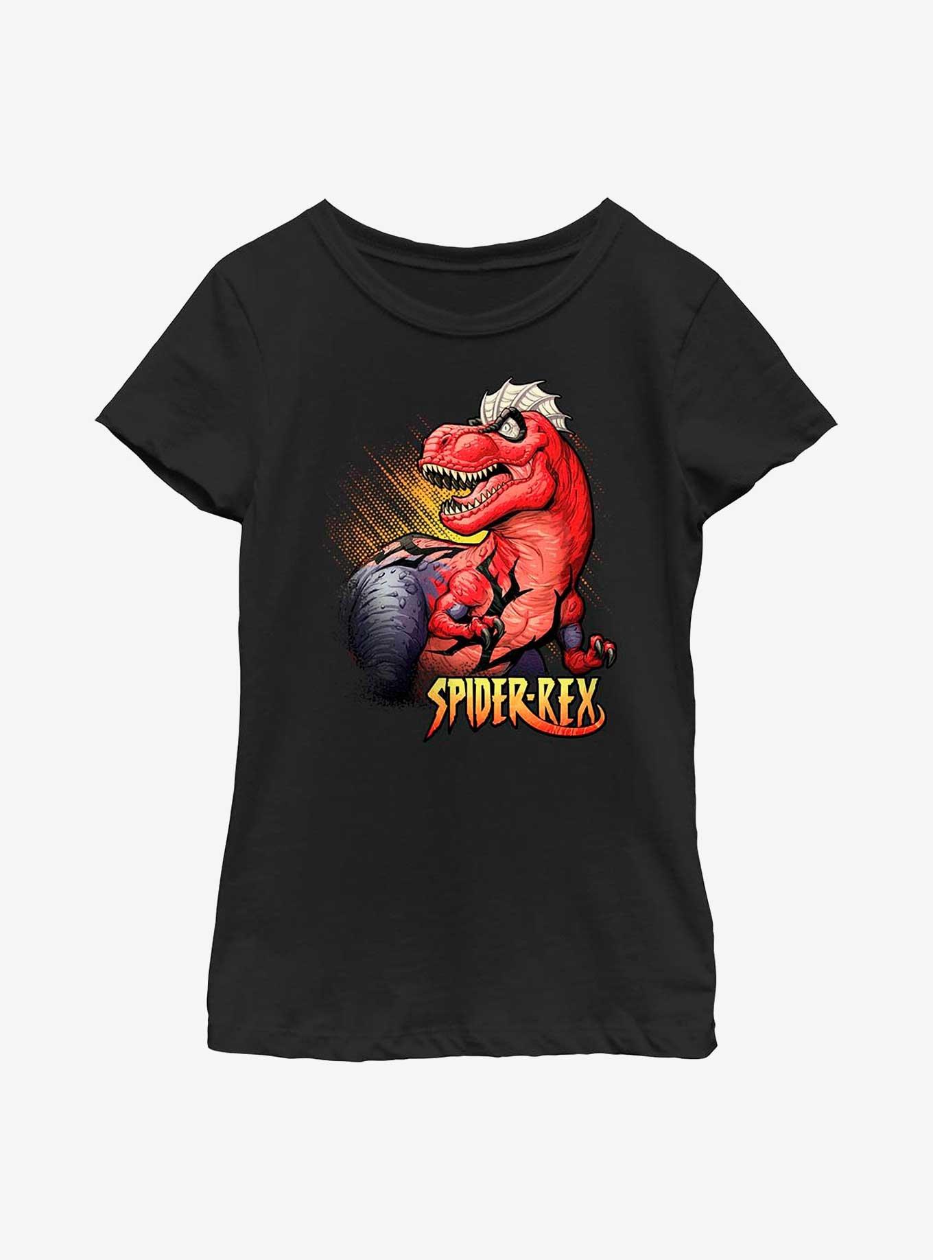 Marvel Spider-Rex Half-Tone Youth Girls T-Shirt, , hi-res