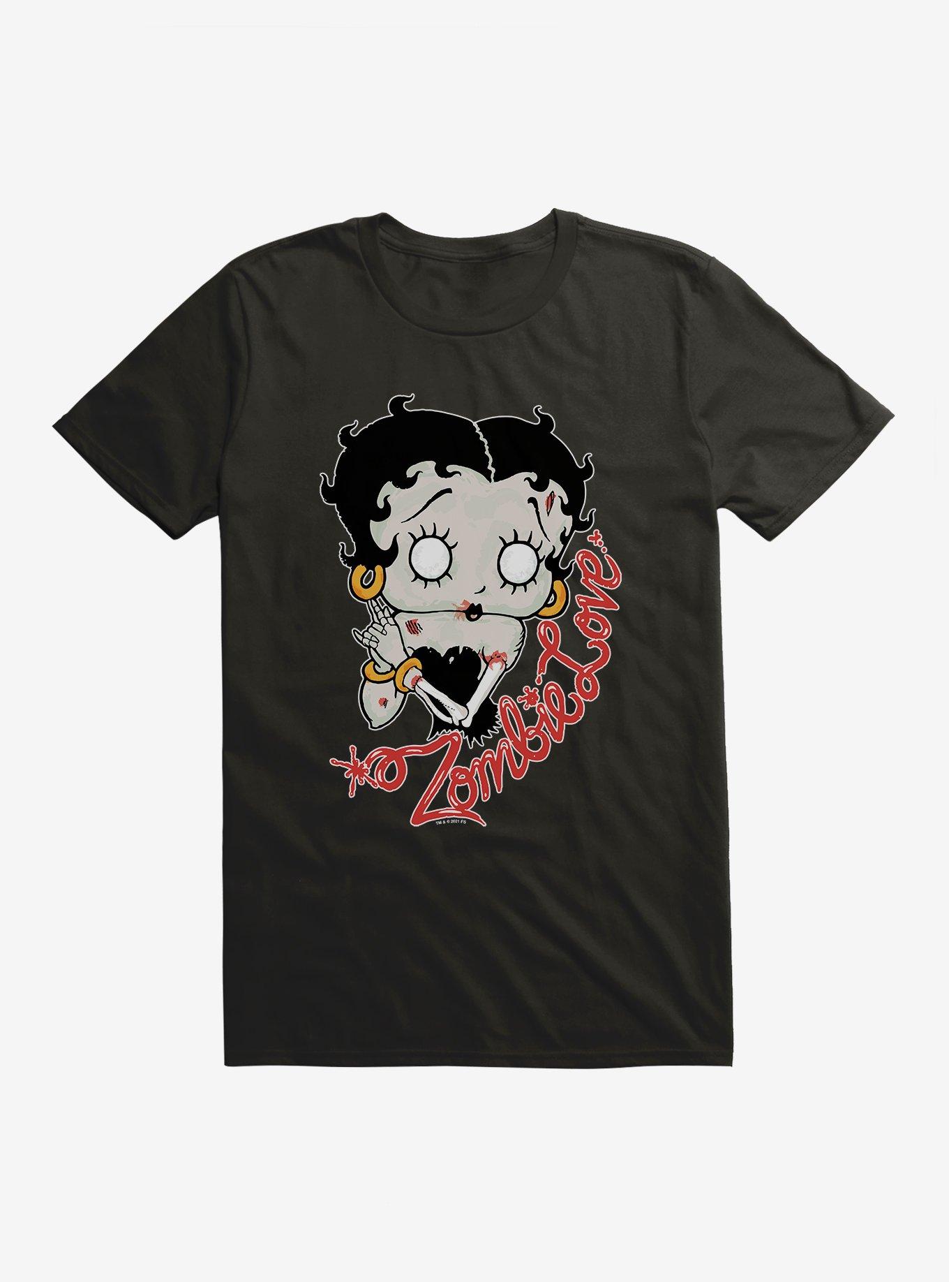 THRDLESS Betty Boop Zombie Love T-Shirt