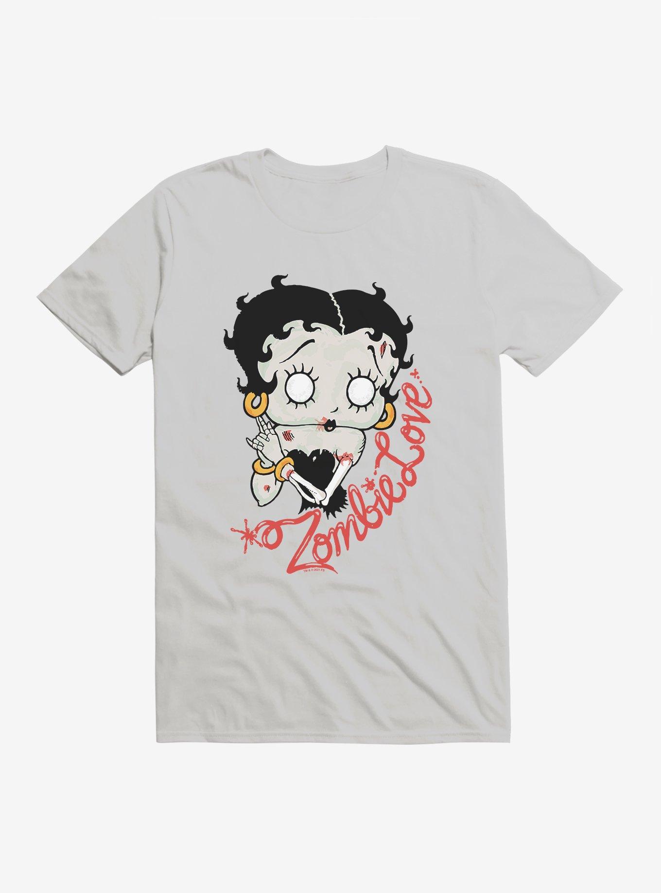 Betty Boop Zombie Love T-Shirt, ICE GREY, hi-res