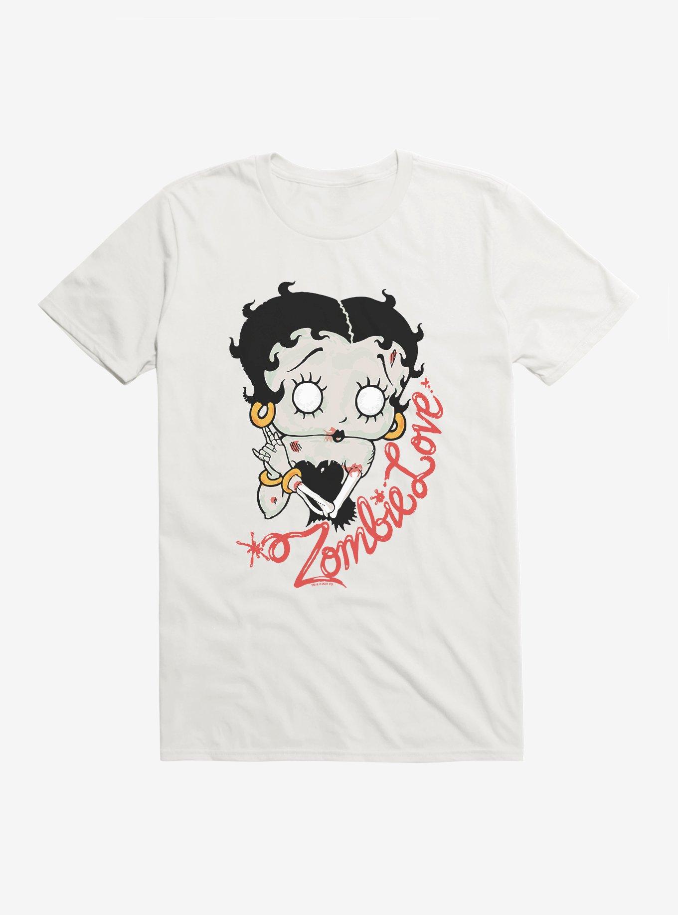 Betty Boop Zombie Love T-Shirt, WHITE, hi-res