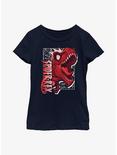 Marvel Spider-Rex Roar Youth Girls T-Shirt, NAVY, hi-res