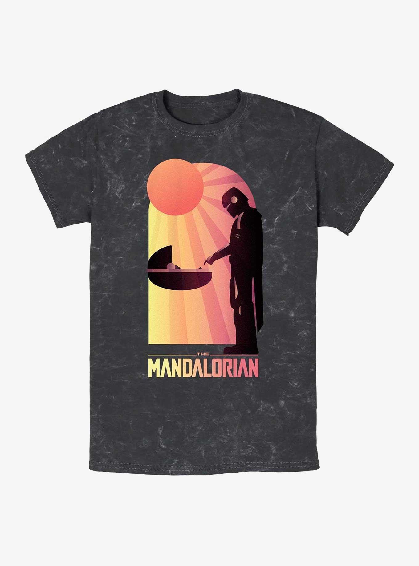 Star Wars The Mandalorian A Warm Meeting Mineral Wash T-Shirt, , hi-res