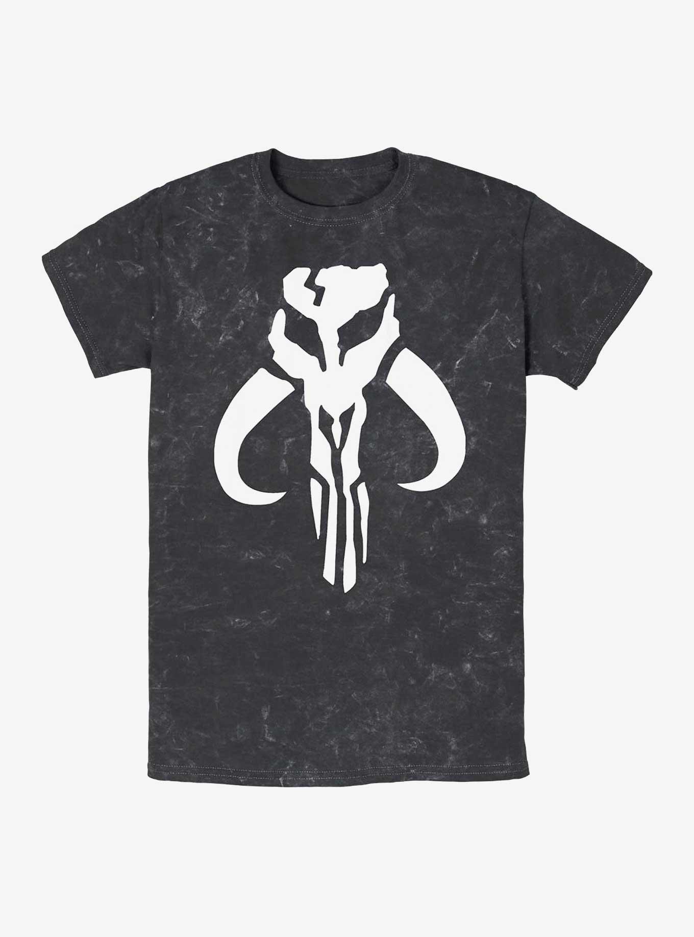 Star Wars Mandalorian Logo Mineral Wash T-Shirt, , hi-res