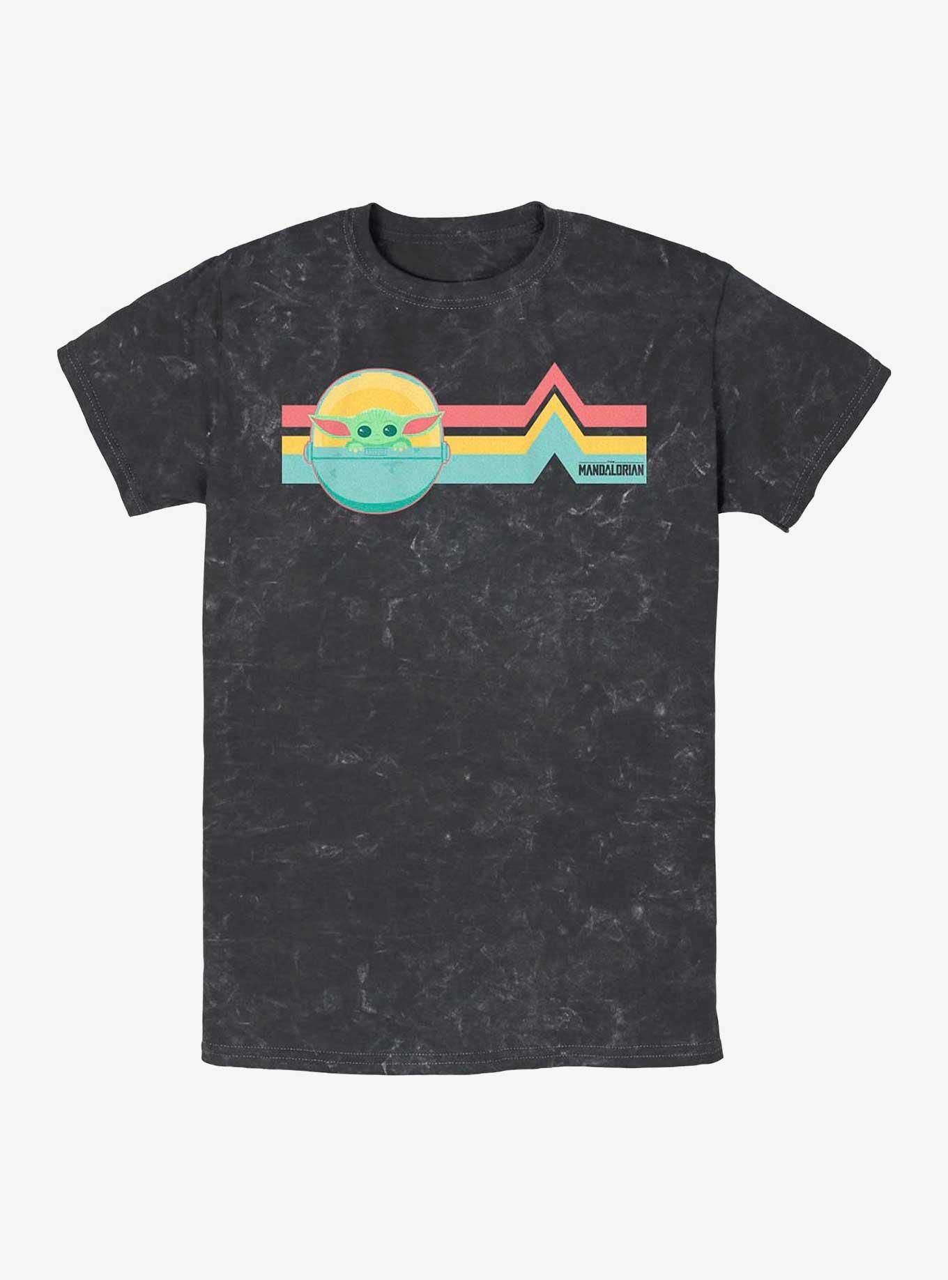 Star Wars The Mandalorian Rainbow Child Mineral Wash T-Shirt, , hi-res