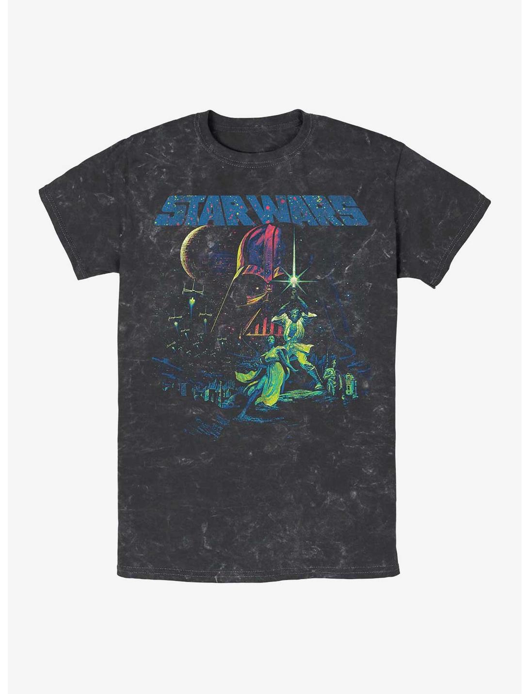 Star Wars Skywalkers Mineral Wash T-Shirt, BLACK, hi-res