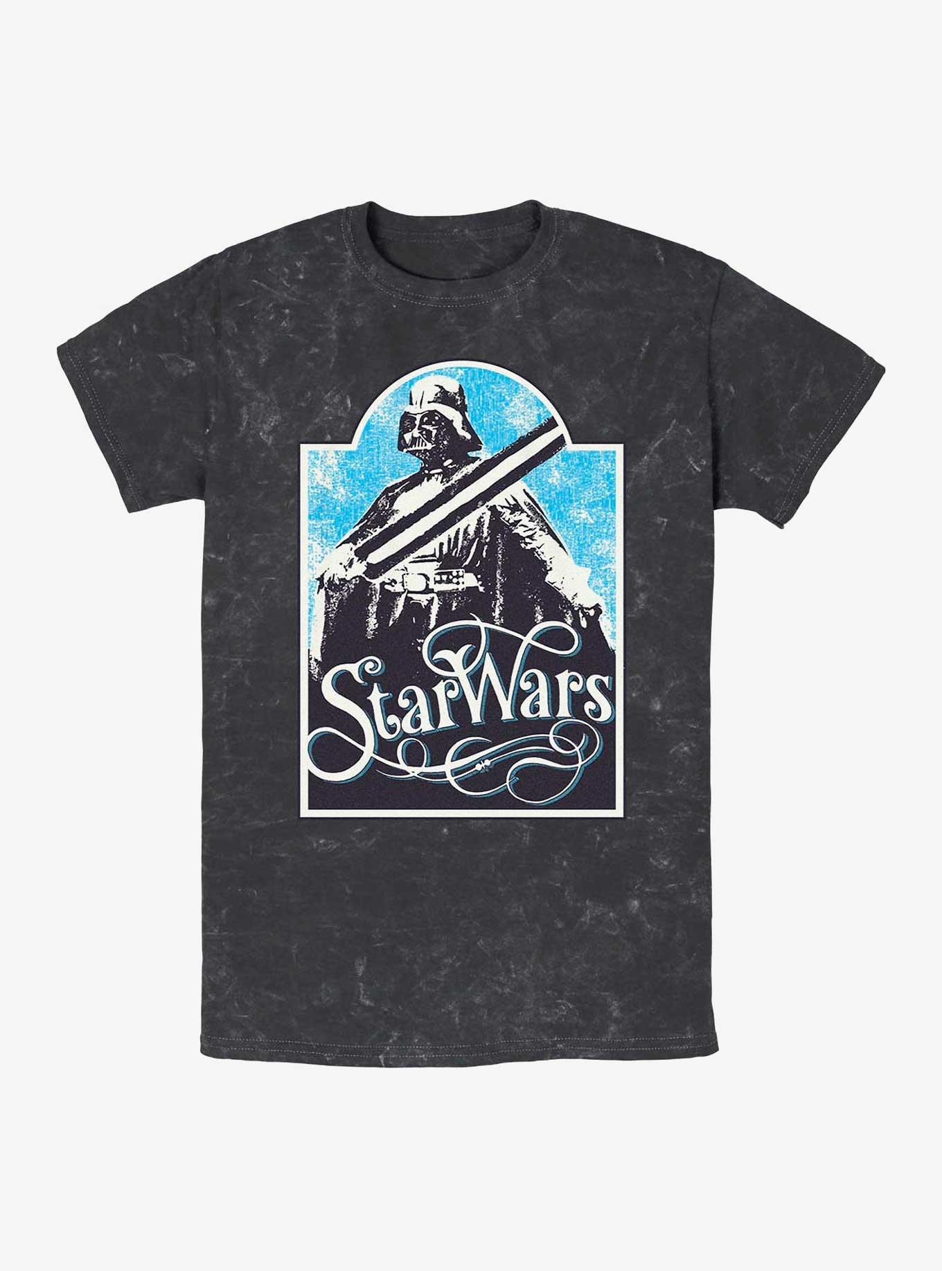 Star Wars Vader Mineral Wash T-Shirt, BLACK, hi-res