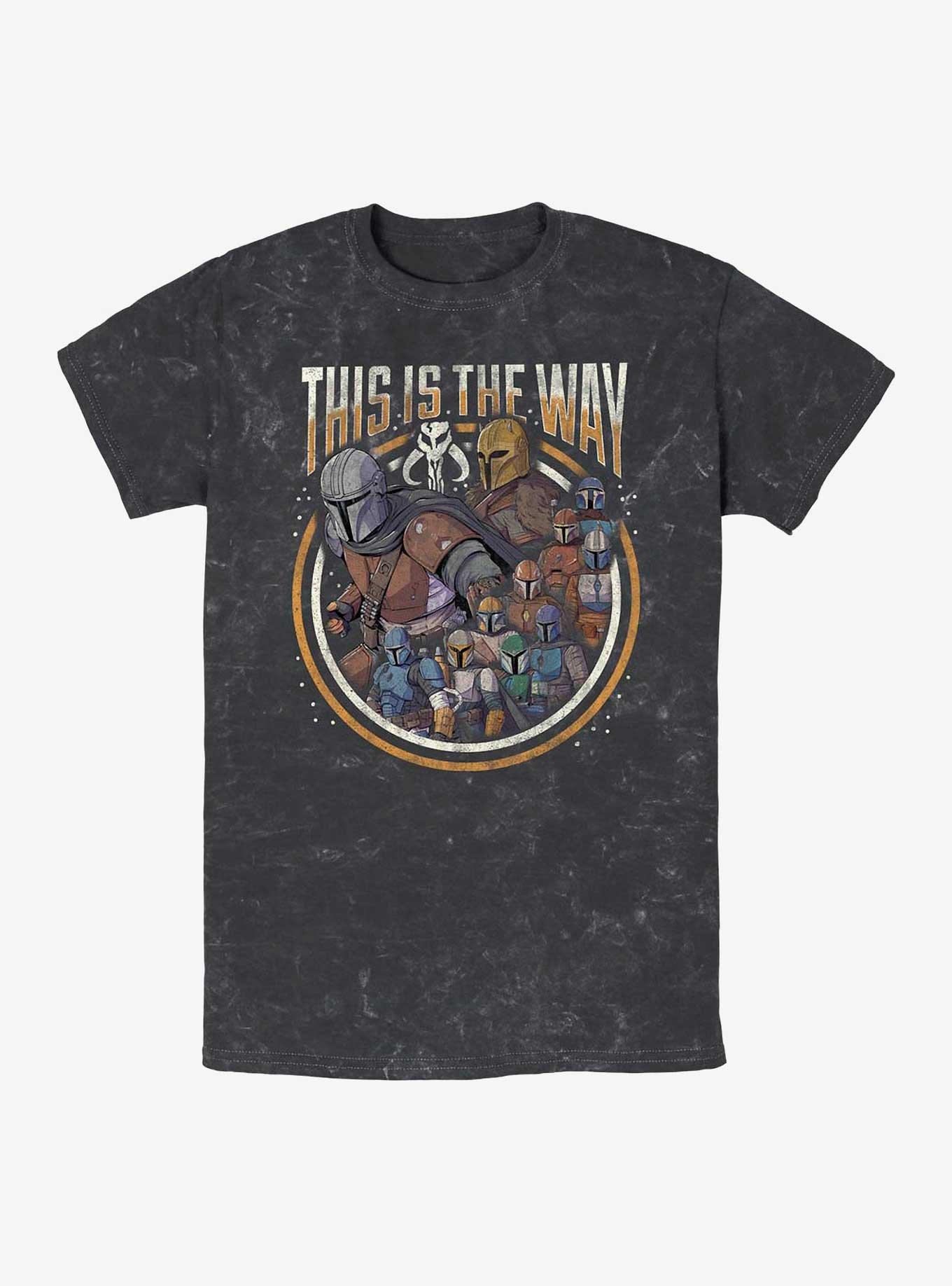 Star Wars The Mandalorian The Way Mineral Wash T-Shirt, BLACK, hi-res