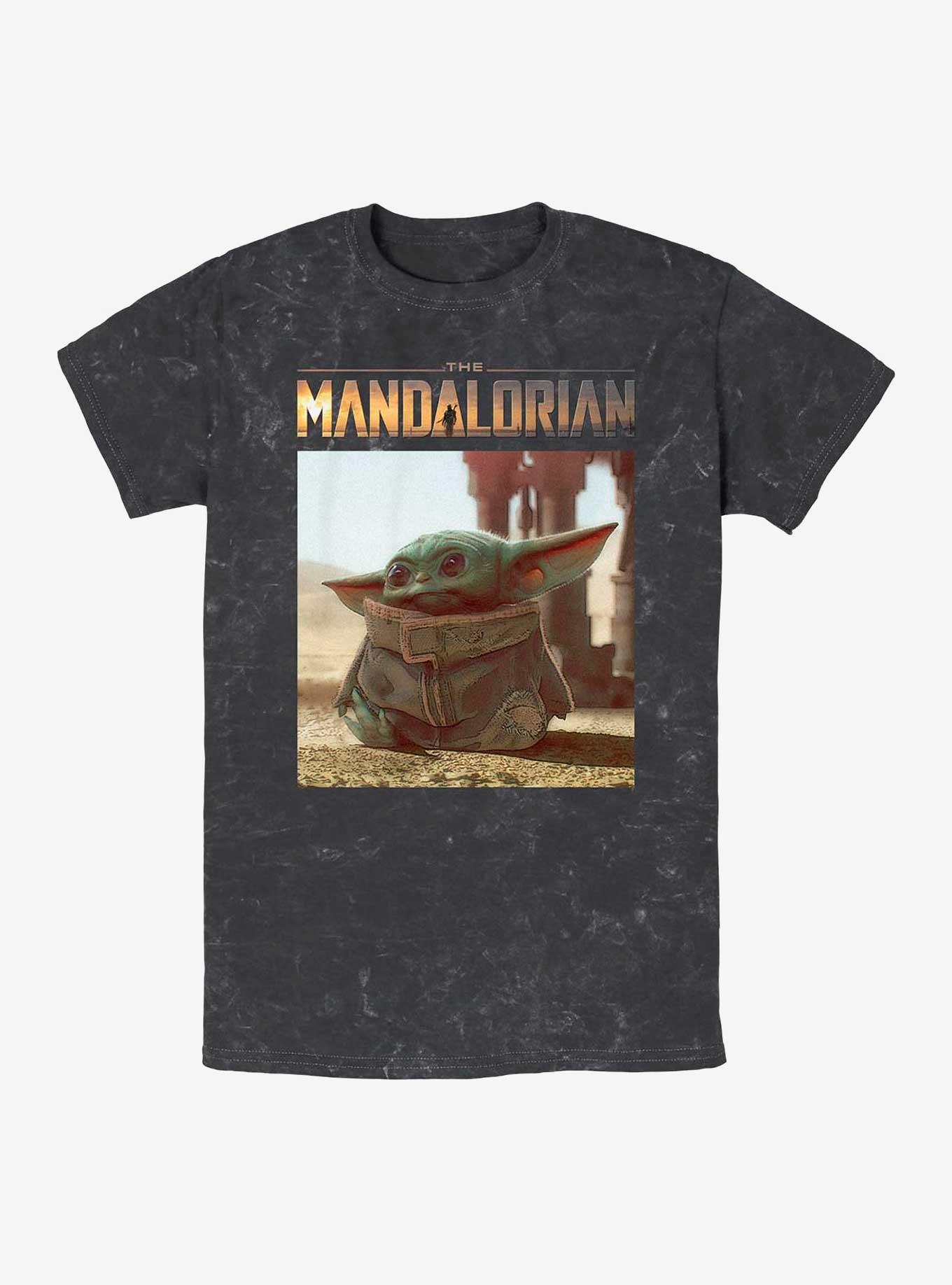 Star Wars The Mandalorian Yo Baby Mineral Wash T-Shirt