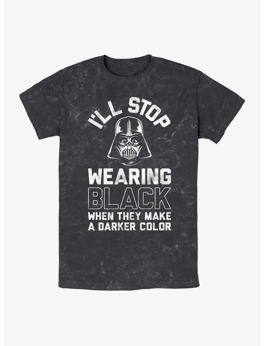 Star Wars Make A Darker Color Darth Vader Mineral Wash T-Shirt, BLACK, hi-res