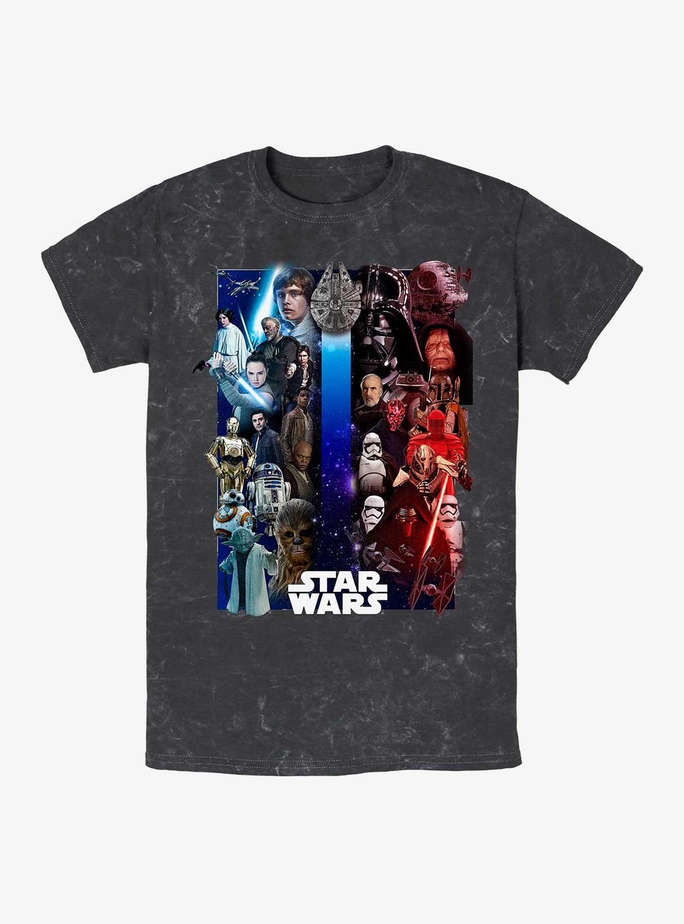 Star Wars Divided Forces Mineral Wash T-Shirt, BLACK, hi-res