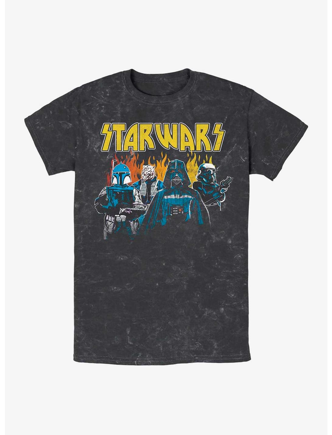 Star Wars Empire Retaliation Mineral Wash T-Shirt, BLACK, hi-res
