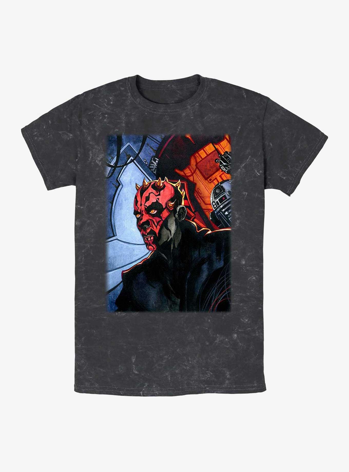 Star Wars Maul Returns Mineral Wash T-Shirt, BLACK, hi-res