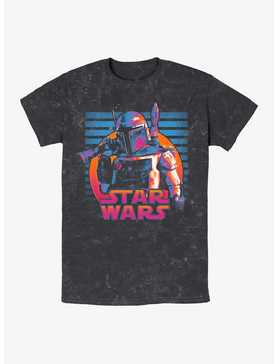 Star Wars Neon Fett Mineral Wash T-Shirt, , hi-res