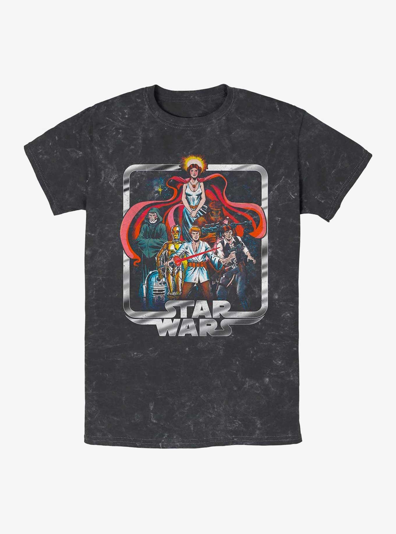 Star Wars Original Comic Mineral Wash T-Shirt, BLACK, hi-res