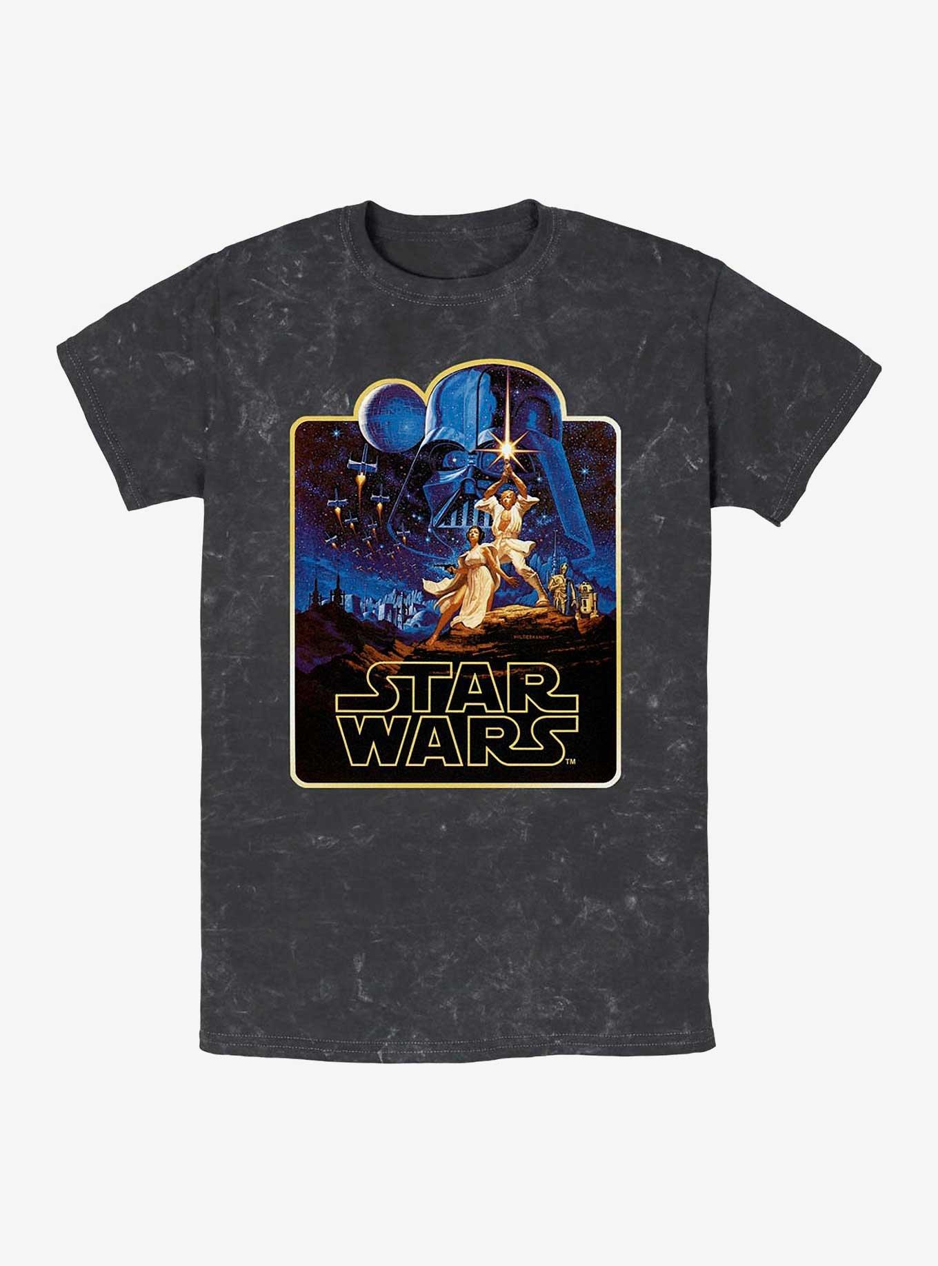 Star Wars Skywalkers Mineral Wash T-Shirt, BLACK, hi-res