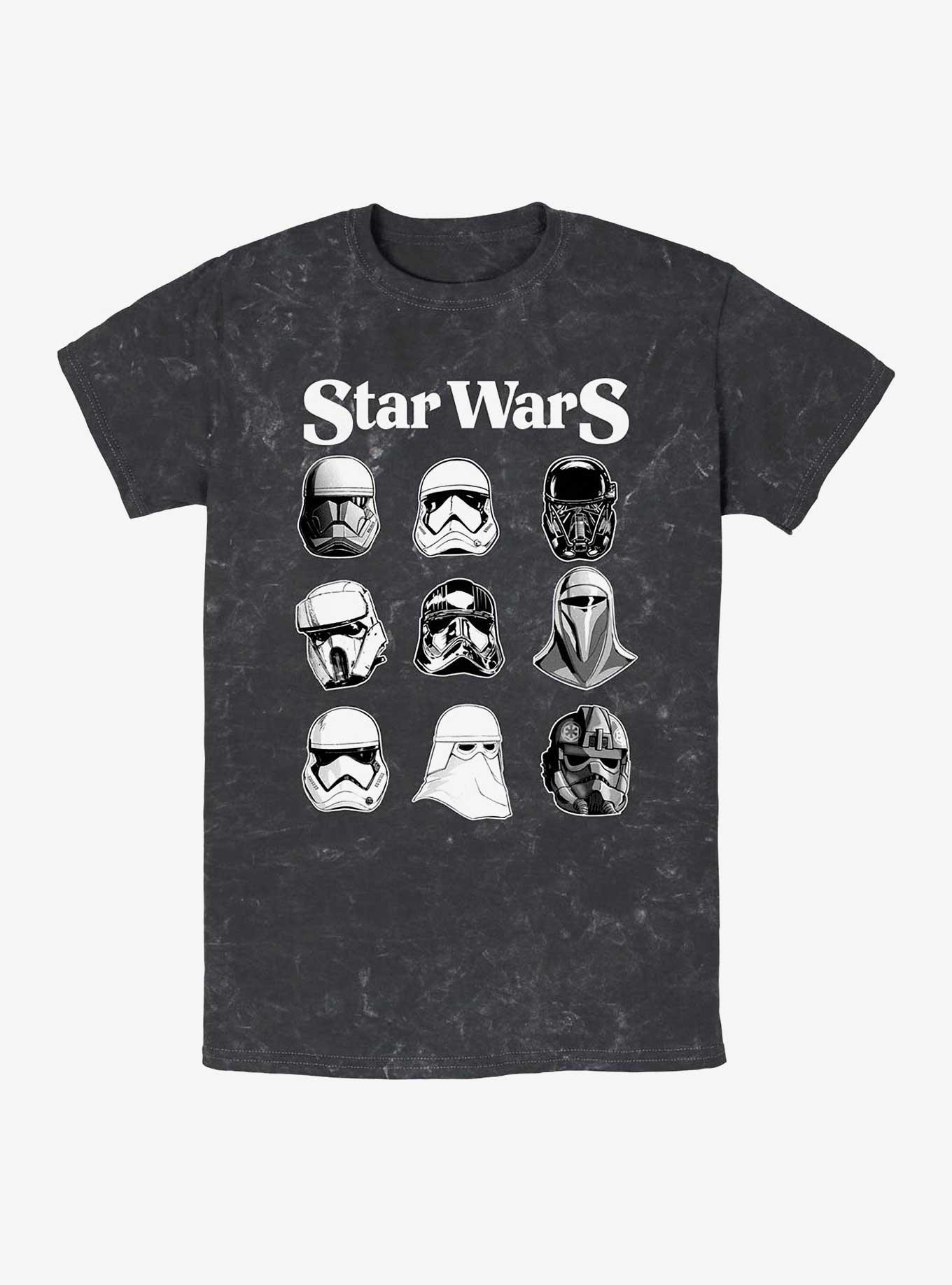 Star Wars Trooper Helmets Mineral Wash T-Shirt, BLACK, hi-res