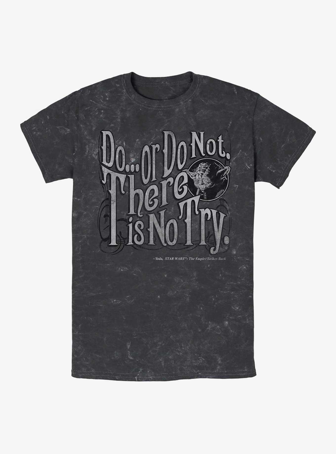 Star Wars Yodaisms Mineral Wash T-Shirt, BLACK, hi-res