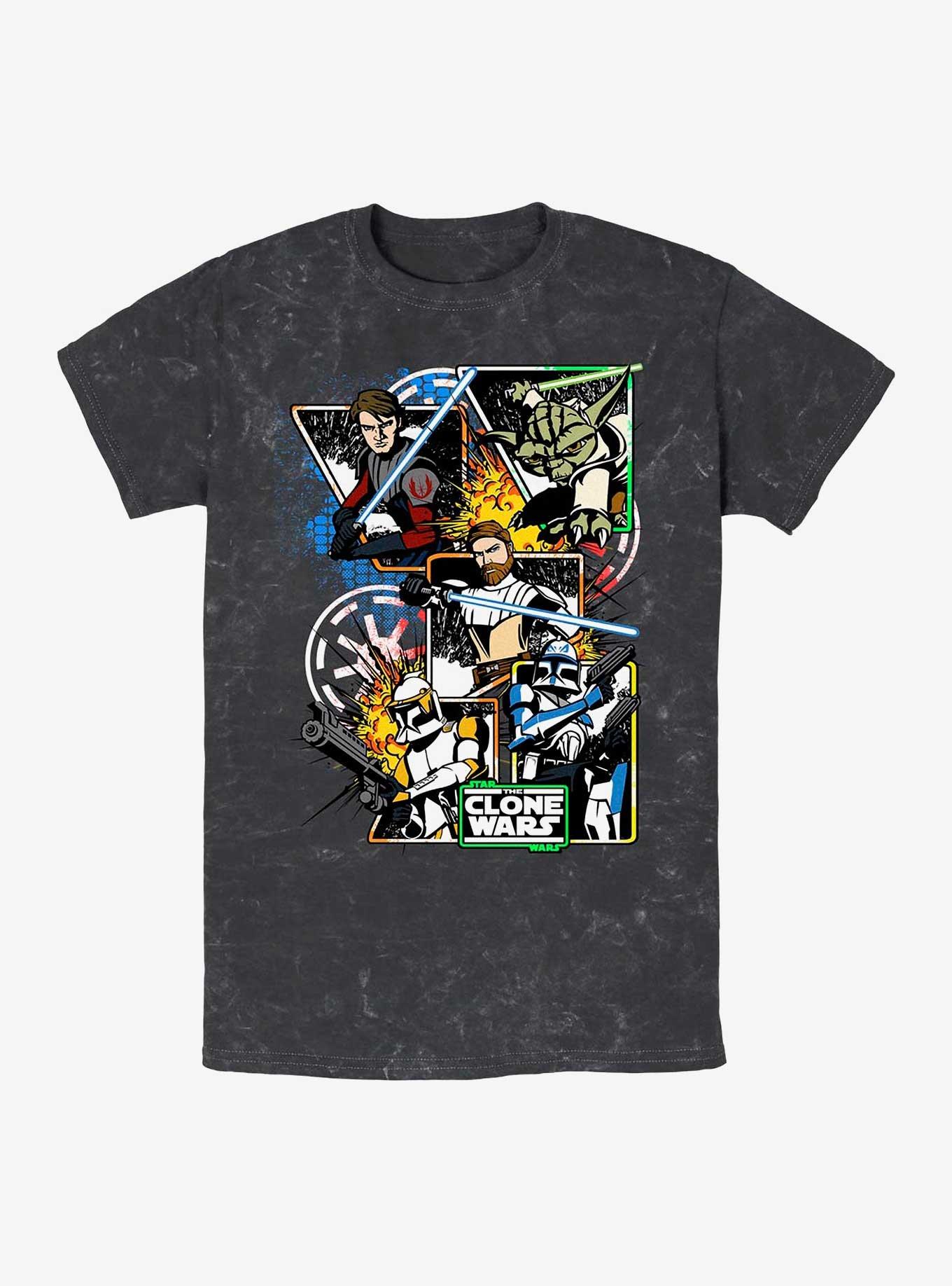 Star Wars: The Clone Wars Royal Flush Mineral Wash T-Shirt, , hi-res