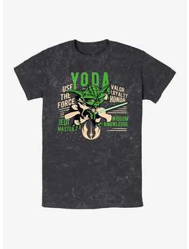 Star Wars: The Clone Wars Yoda Mineral Wash T-Shirt, , hi-res