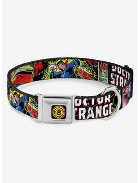 Marvel Doctor Strange Comic Book Title Seatbelt Buckle Dog Collar, , hi-res