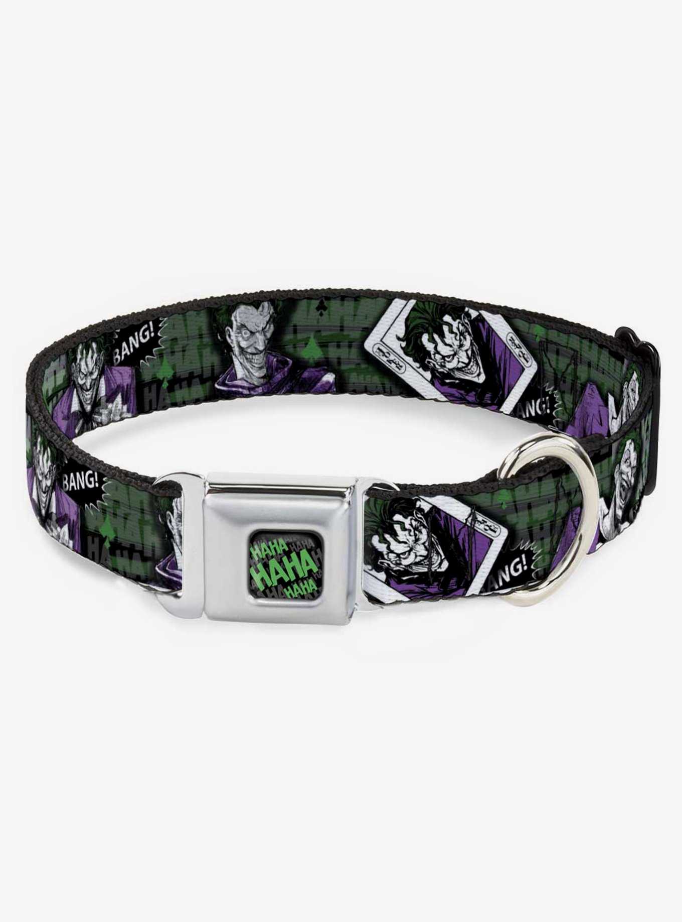 DC Comics The Joker 4 Poses Card Seatbelt Buckle Dog Collar, , hi-res