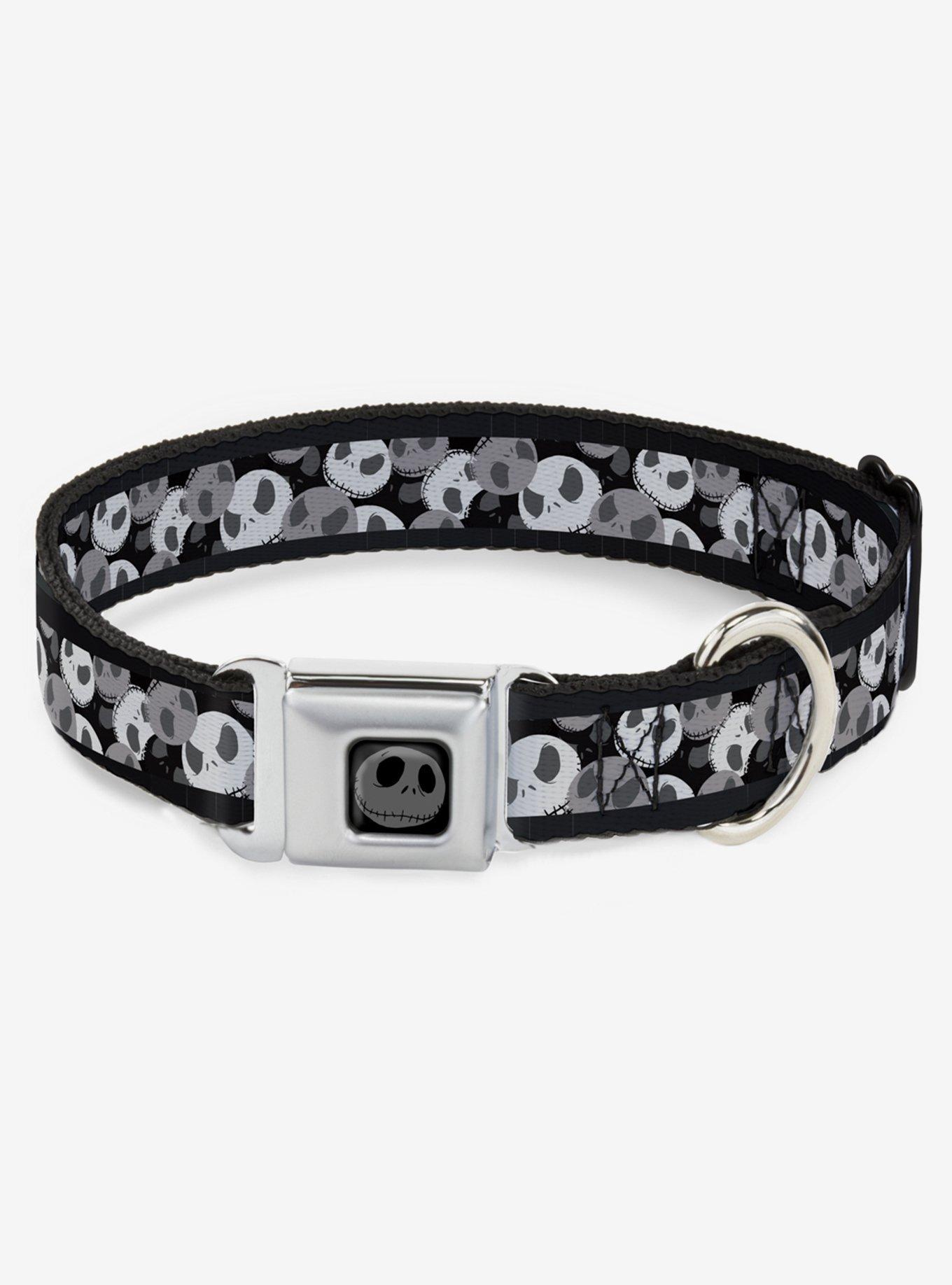 Nightmare Before Christmas Jack Expression Stack Seatbelt Buckle Dog Collar, , hi-res