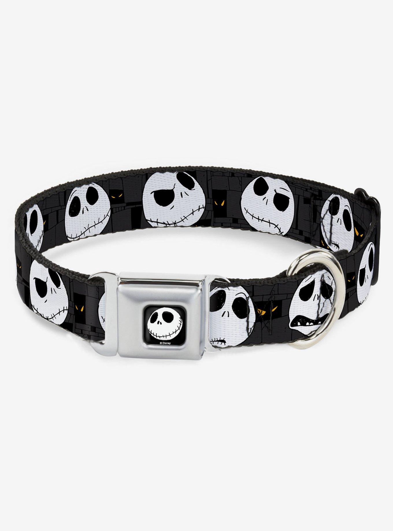 Disney Nightmare Before Christmas Jack Expressions Seatbelt Buckle Dog Collar, , hi-res