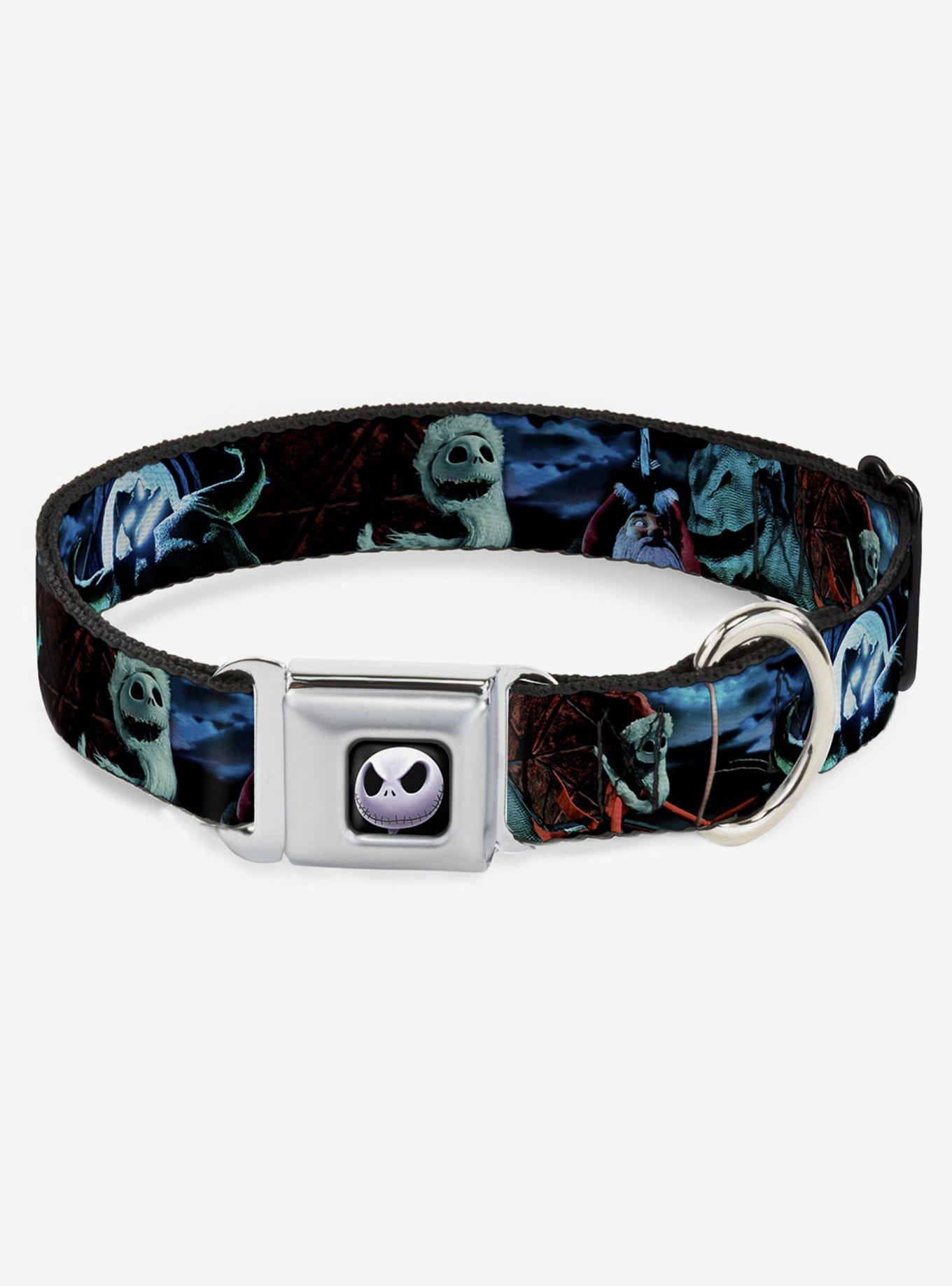 Disney Nightmare Before Christmas Jack Oogie Boogie Santa Seatbelt Buckle Dog Collar, , hi-res