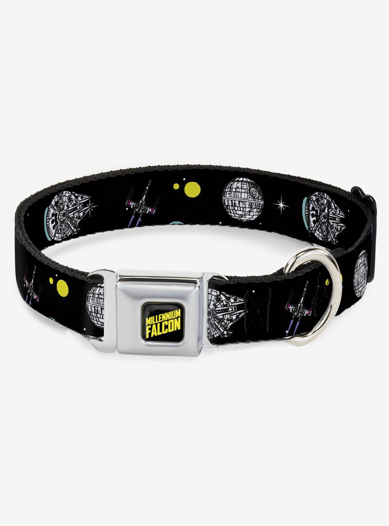 Star Wars Death Star Millennium Falcon Seatbelt Buckle Dog Collar, , hi-res