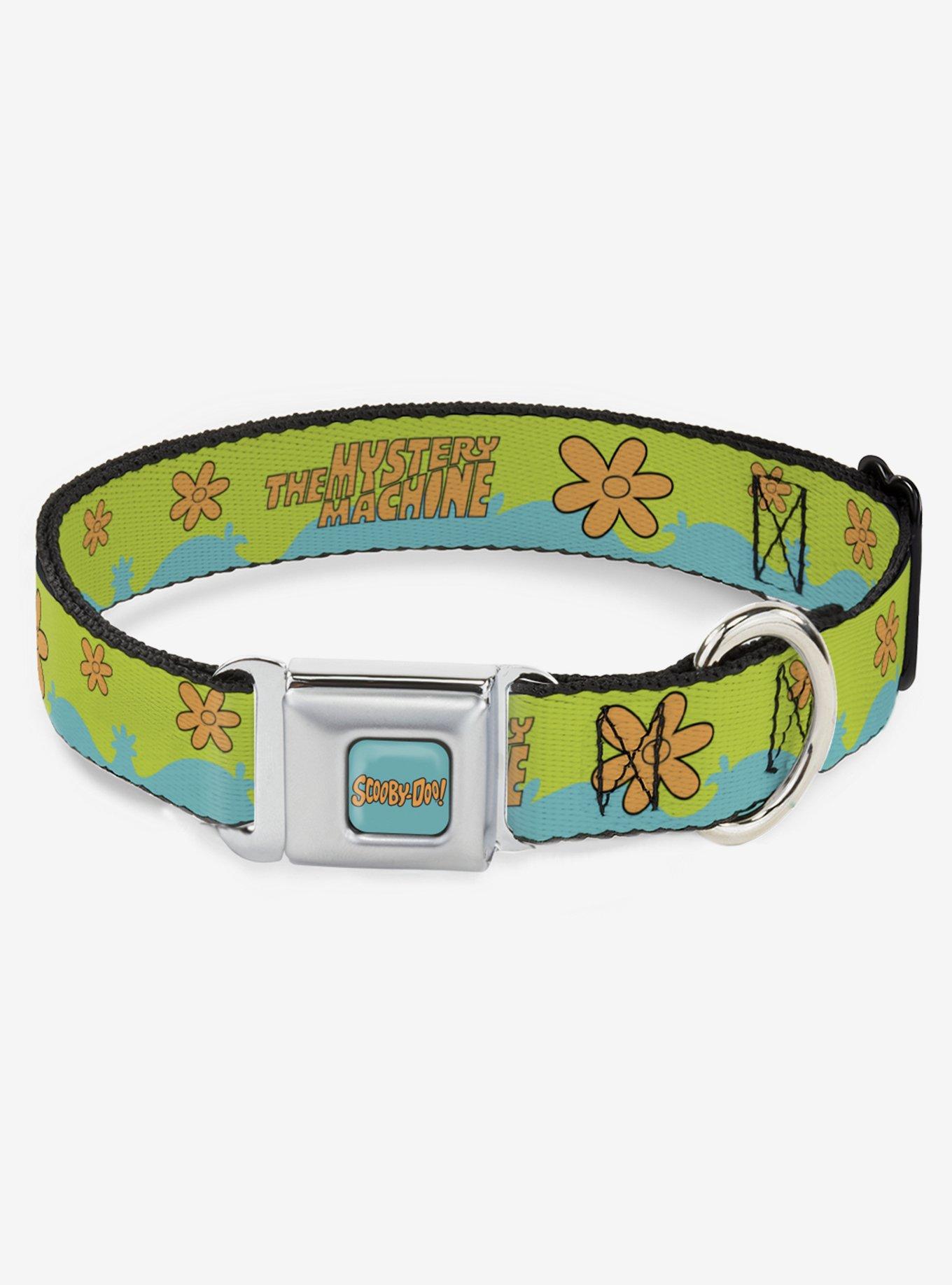 Scooby-Doo! The Mystery Machine Paint Job Seatbelt Buckle Dog Collar, , hi-res