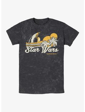 Star Wars Beach Paradise Death Star Mineral Wash T-Shirt, , hi-res