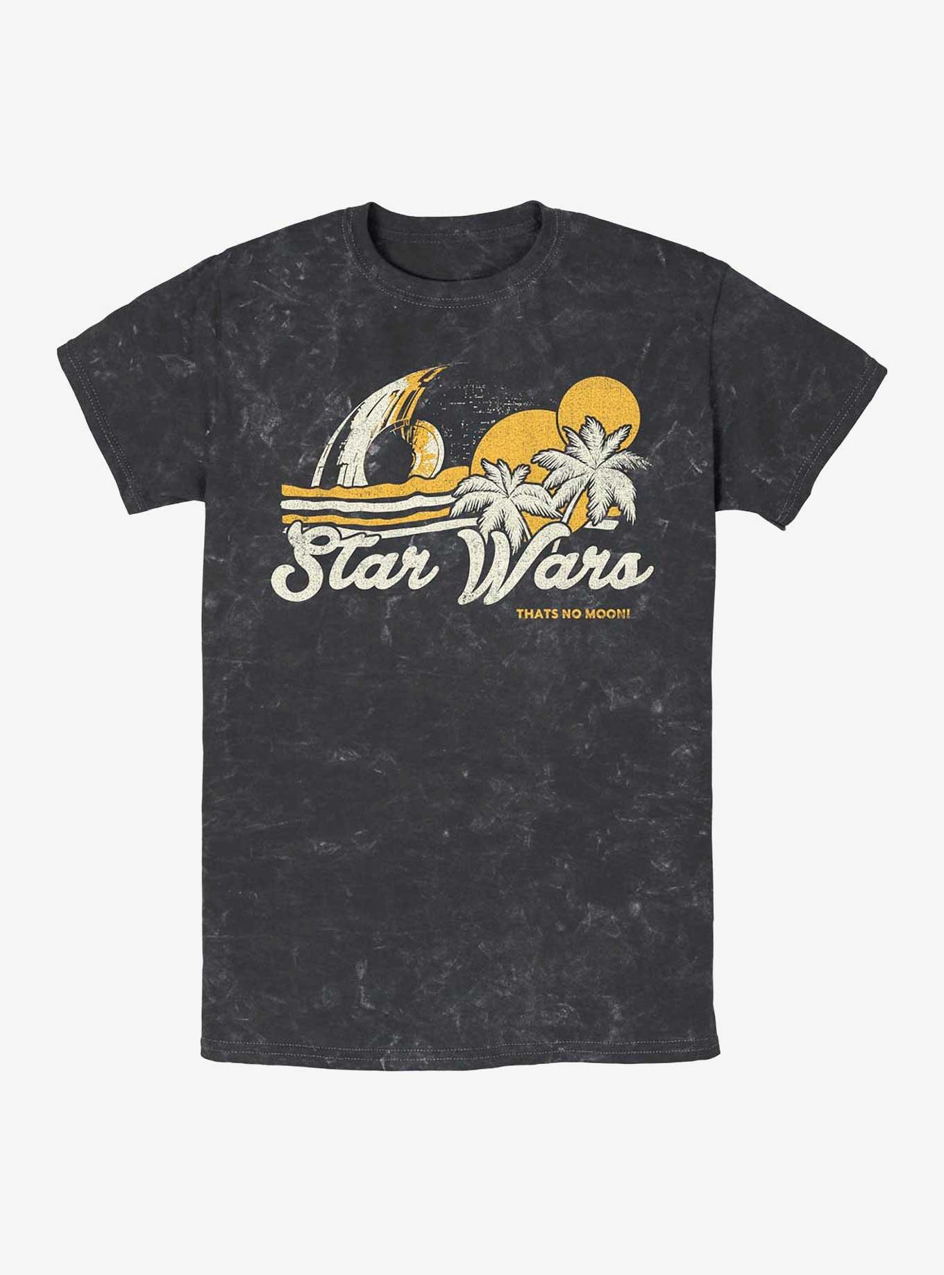 Star Wars Beach Paradise Death Star Mineral Wash T-Shirt, , hi-res