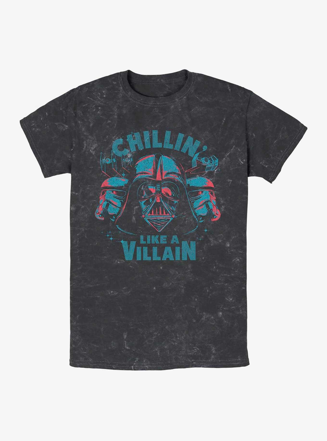 Star Wars Chill Vill Darth Vader Mineral Wash T-Shirt, BLACK, hi-res