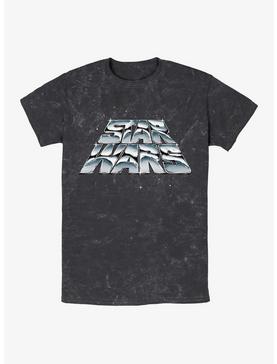 Star Wars Chrome Slant Logo Mineral Wash T-Shirt, , hi-res