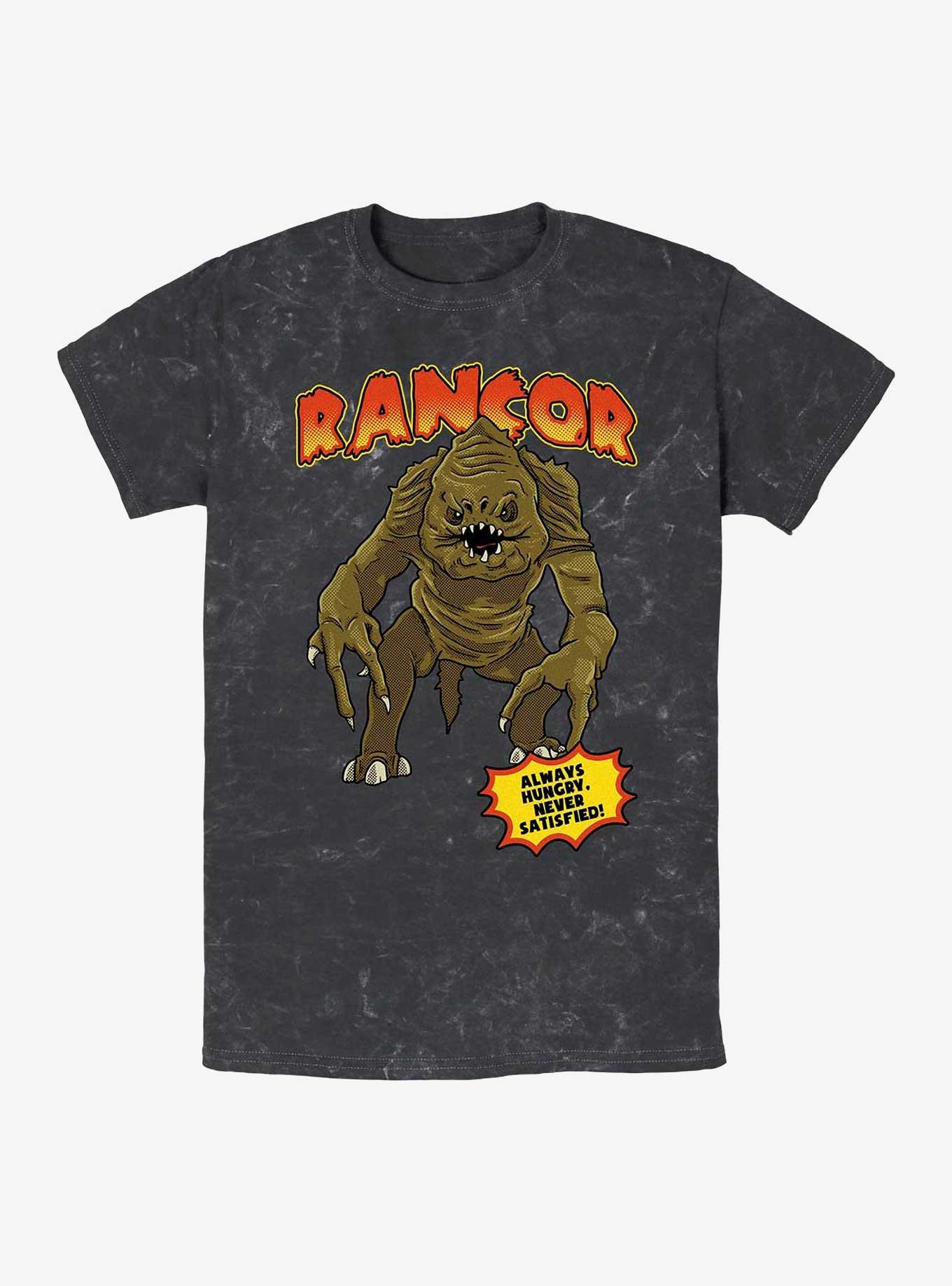 Star Wars Rancor Mineral Wash T-Shirt, BLACK, hi-res
