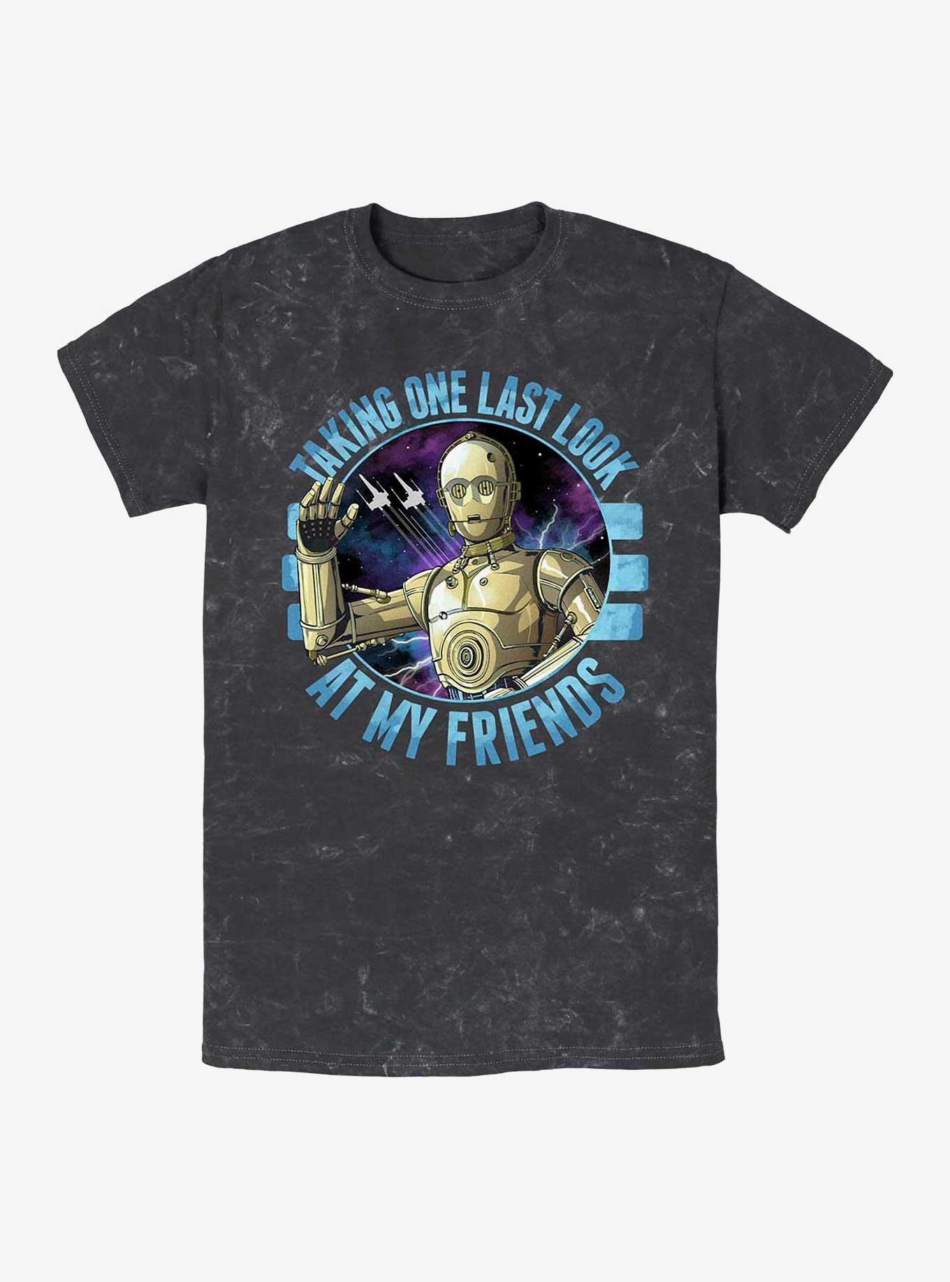 Star Wars: The Rise Of Skywalker Bye C-3P0 Mineral Wash T-Shirt