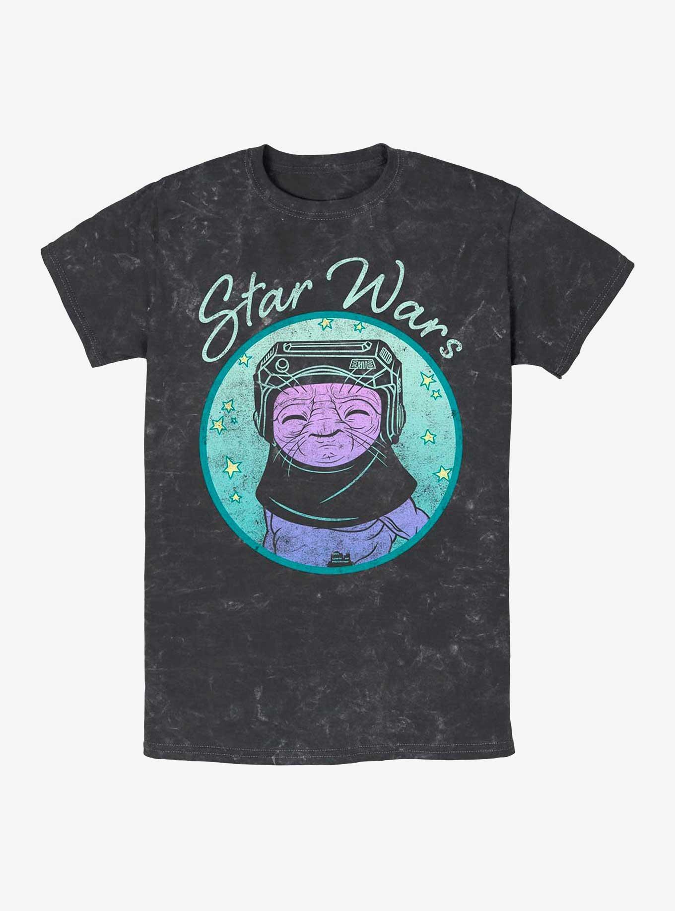 Star Wars: The Rise Of Skywalker Frik Cute Mineral Wash T-Shirt, BLACK, hi-res